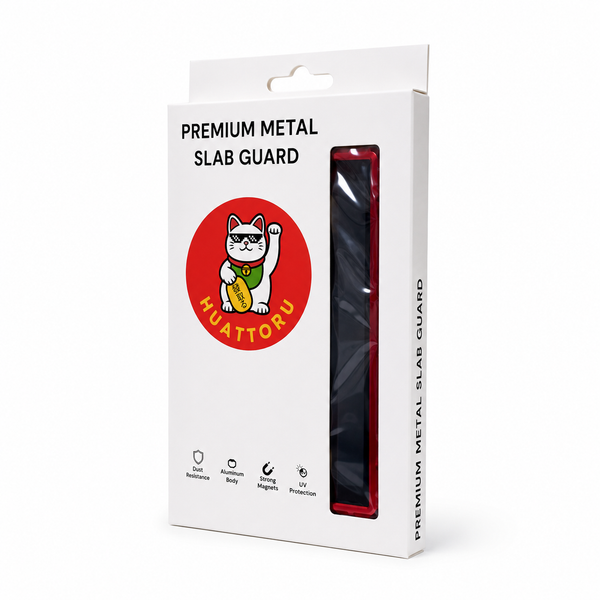 Premium Metal Slab Guard for PSA Slabs Clear Display Case Curved Edge UV Protection