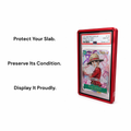 Premium Metal Slab Guard for PSA Slabs Clear Display Case Curved Edge UV Protection