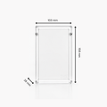 Premium Slab Guard Acrylic Case PSA Metal Guards Clear Display Curved Edge UV Protection